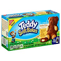 NABISCO Soft Bakes Filled Snack Teddy Vanilla Filling - 6-1.06 Oz - Image 1