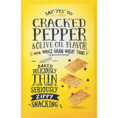 Wheat Thins Crackers Whole Grain Cracked Pepper & Olive Oil - 9 Oz - Image 6