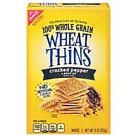 Wheat Thins Crackers Whole Grain Cracked Pepper & Olive Oil - 9 Oz - Image 1