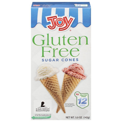 Joy Sugar Cones Gluten Free 12 Count - 5 Oz