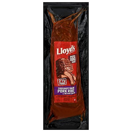 Lloyds Pork Ribs Babyback With Bbq Sauce - 2.5 Lb - Image 2