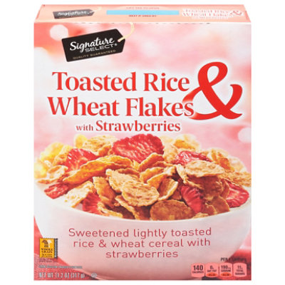 Signature SELECT Cereal Rice and Wheat Flakes with Strawberries - 11.2 Oz - Image 3