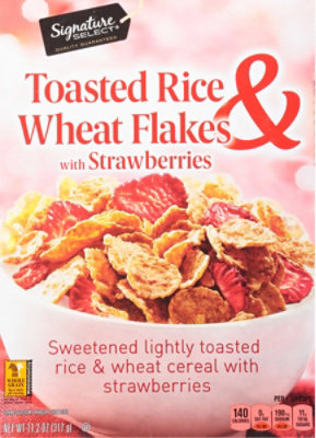 Signature SELECT Cereal Rice and Wheat Flakes with Strawberries - 11.2 Oz - Image 6