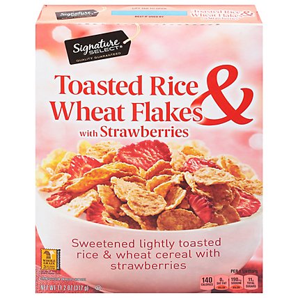Signature SELECT Rice And Wheat Flakes With Strawberries - 11.2 Oz - Image 2