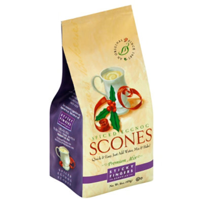 Sticky Fingers Scones Premium Mix Spiced Eggnog - 16 Oz