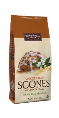 Sticky Fingers Scones Premium Mix Gingerbread With Lemon Glaze - 16 Oz - Image 1