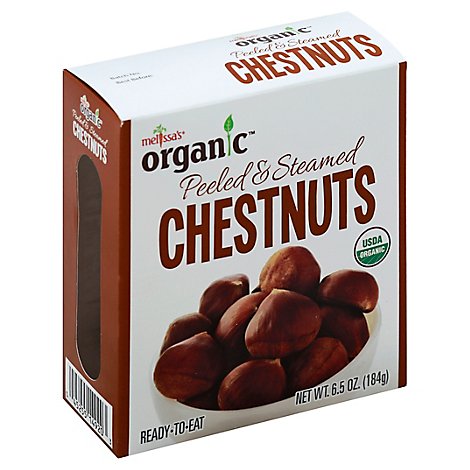 Chestnuts Peeled Steamed Organic - 6.5 Oz