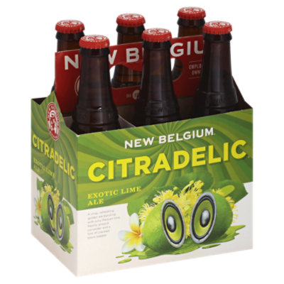 New Belgium Beer Citradelic Ale Exotic Lime - 6-12 Oz