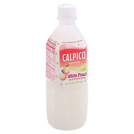 Calpico White Peach Water Bottle - 16.9 Fl. Oz.
