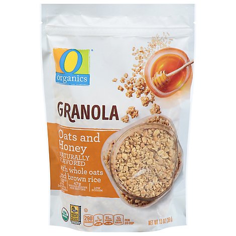 O Organics Organic Granola Oats & Honey Flavored - 13 Oz