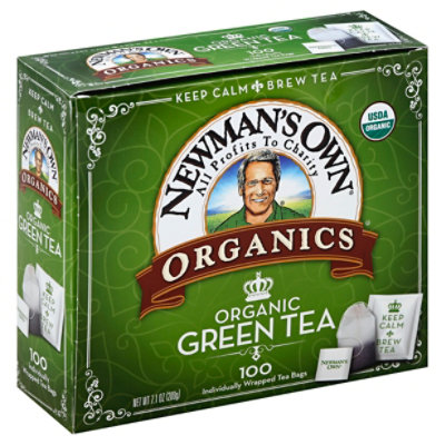 Newmans Own Organics Green Tea 100 Count - 7.1 Oz - Image 1