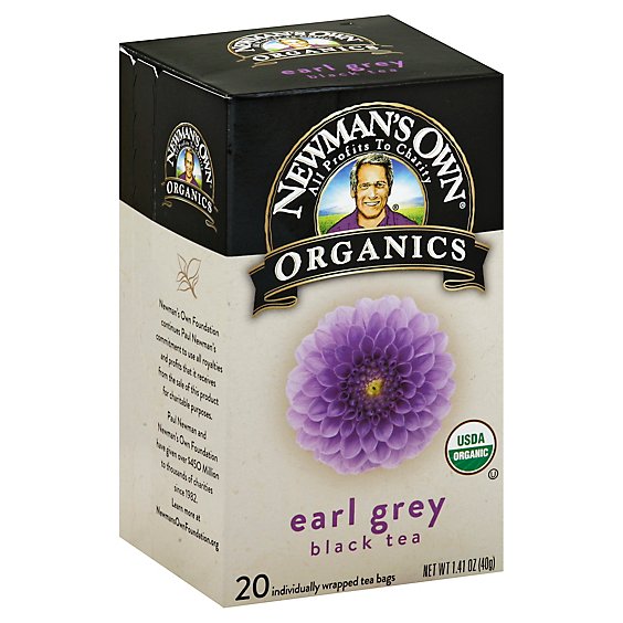 Newmans Own Organics Black Tea Earl Grey 20 Count - 1.41 Oz