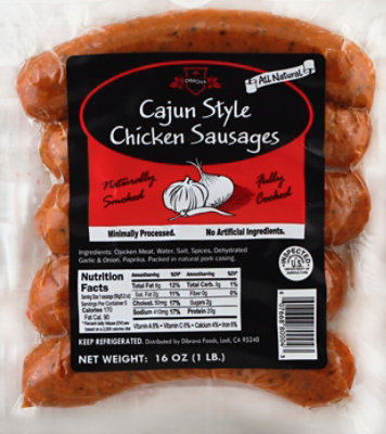 Dibrova Sausage Smoked Cajun Chicken - 1 Lb - Image 2