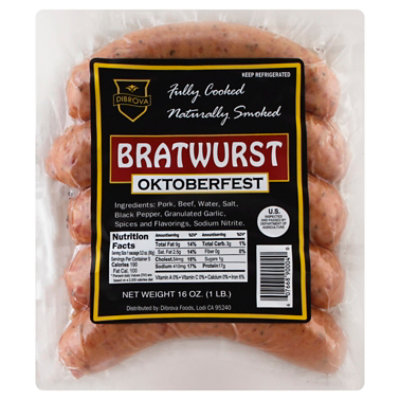 Dibrova Oktoberfest Bratwurst - 1lb