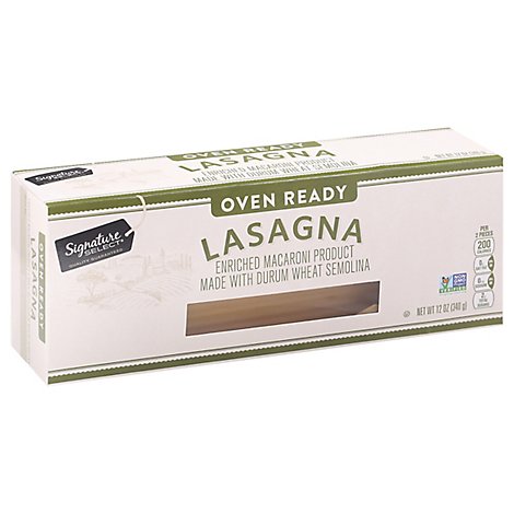 Lasagna Pasta Oven Ready