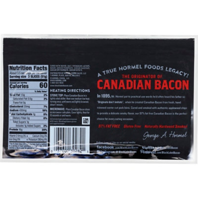 Hormel Canadian Bacon Thick Slices - 6 Oz - Image 5