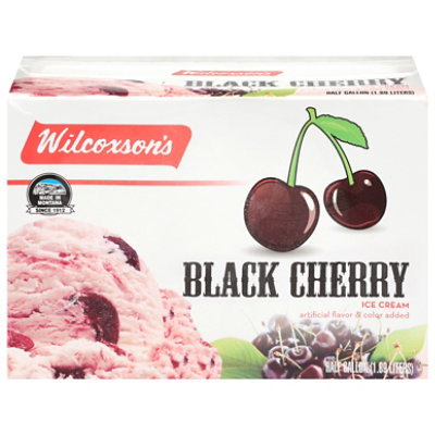 Wilcoxson's Black Cherry With Black Cherry Pieces - 0.5 Gallon