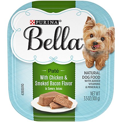 Purina Bella Savory Juices Chicken And Smoked Bacon Wet Dog Food - 3.5 Oz - Image 1