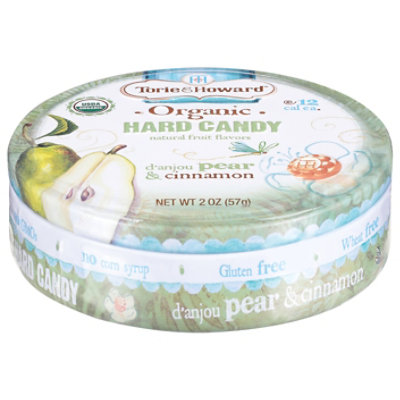 Torie & Howard Organic Hard Candy Pear & Cinnamon Ntrl Frt Flvr - 2 Oz