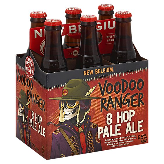 New Belgium Voodoo Ranger 8 Hop Pale Ale In Bottles - 6-12 Fl. Oz.