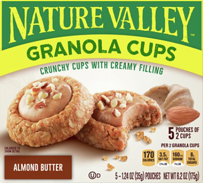 Nature Valley Granola Cups Peak Edition Almond Butter - 5-1.24 Oz - Image 2