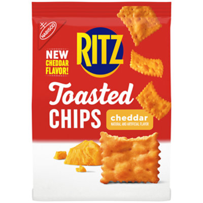 RITZ Toasted Chips Cheddar Crackers - 8.1 Oz - Image 1