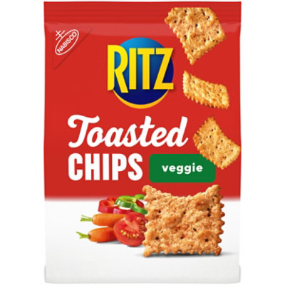 RITZ Toasted Chips 50% Less Fat Veggie - 8.1 Oz