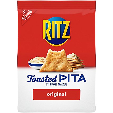 RITZ Toasted Pita Crackers Original Flavor - 8 Oz - Image 2