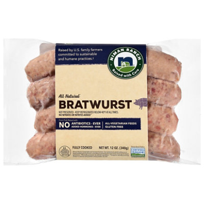 Niman Ranch Sausage Bratwurst - 12 Oz - Image 2