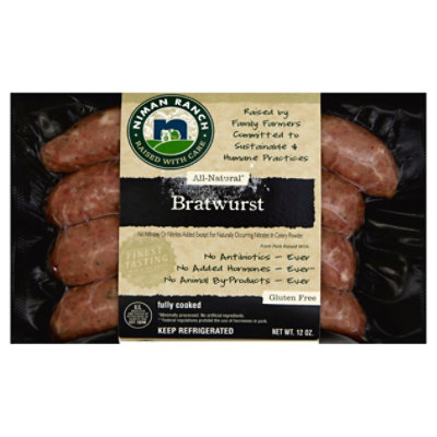 Niman Ranch Sausage Bratwurst - 12 Oz - Image 1