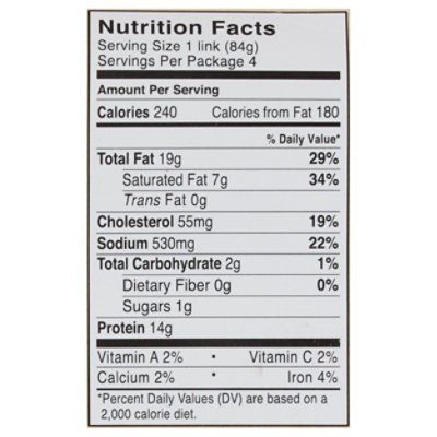 Niman Ranch Sausage Bratwurst - 12 Oz - Image 3