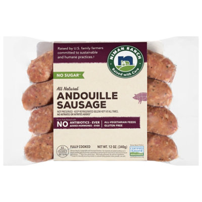 Niman Ranch Sausage Pork Andouille - 12 Oz - Image 1