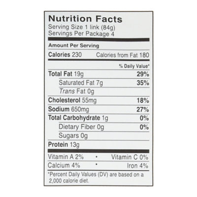 Niman Ranch Sausage Pork Andouille - 12 Oz - Image 2