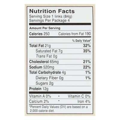 Niman Ranch Sausage Pork Sweet Italian - 12 Oz - Image 2