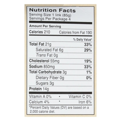 Niman Ranch Sausage Pork Apple Gouda - 12 Oz - Image 2