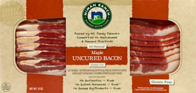 Niman Ranch Bacon Maple Uncured - 12 Oz - Image 2