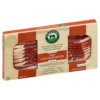 Niman Ranch Bacon Maple Uncured - 12 Oz - Image 1