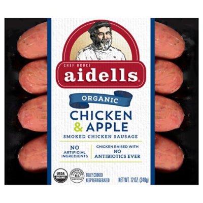 Aidells Sausage Chicken Apple Organic 12 Oz andronicos