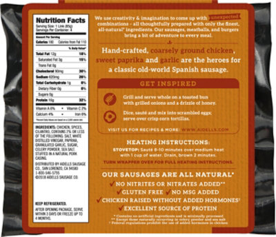 Aidells Sausage Chicken Chorizo Smoked - 12 Oz - Image 6