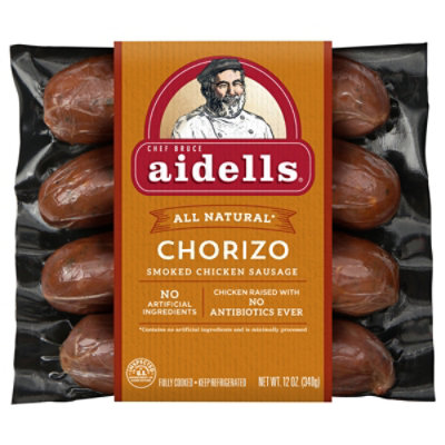 Aidells Sausage Chicken Chorizo Smoked - 12 Oz - Image 1