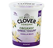 Clover Org Yogurt Greek Vanilla - 32 Oz