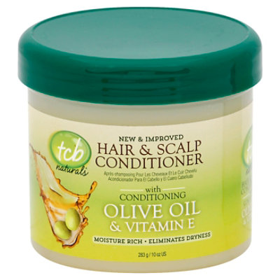 TCB Naturals Conditioner Hair & Scalp with Conditioning Olive Oil & Vitamin E - 10 Oz - Image 1