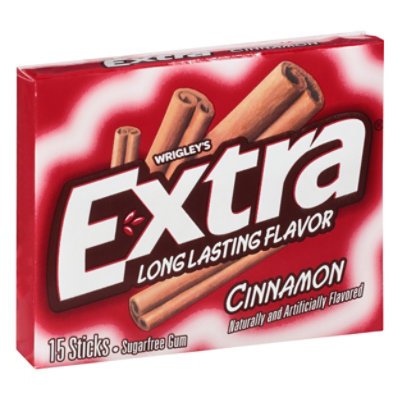Extra Sugar Free Chewing Gum Cinnamon Single Pack - 15 Count