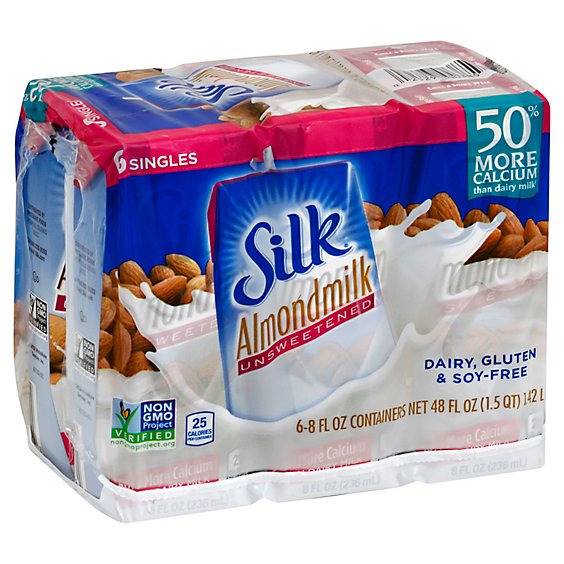 Silk Almondmilk Unsweetened - 6-8 Fl. Oz.