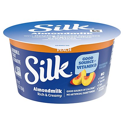 Silk Yogurt Alternative Dairy Free Almondmilk Peach - 5.3 Oz - Image 1