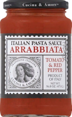 Cucina & Amore Pasta Sauce Italian Arrabbiata Tomato & Red Pepper Jar - 16.8 Oz - Image 2