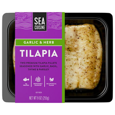 Sea Cuisine Garlic & Herb Tilapia - 9 Oz - Image 1