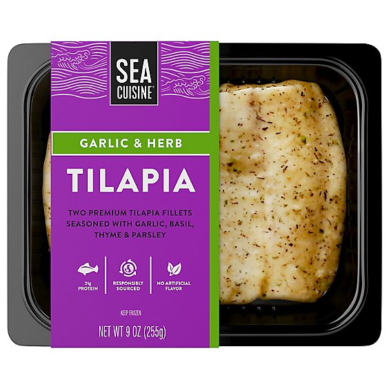Sea Cuisine Pan Sear Garlic And Herb Tilapia - 9 Oz