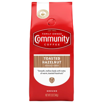 Community Coffee Coffee Ground Toasted Hazelnut - 12 Oz - Image 1