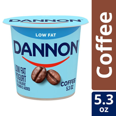 Dannon Low Fat Non-GMO Project Verified Coffee Yogurt - 5.3 Oz - Image 1